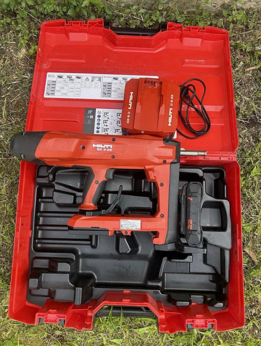 HILTI Nuron BX 3-22 – akkumulátoros betonrögzítő / szegező gép (használt, kofferrel, akkuval, töltővel)