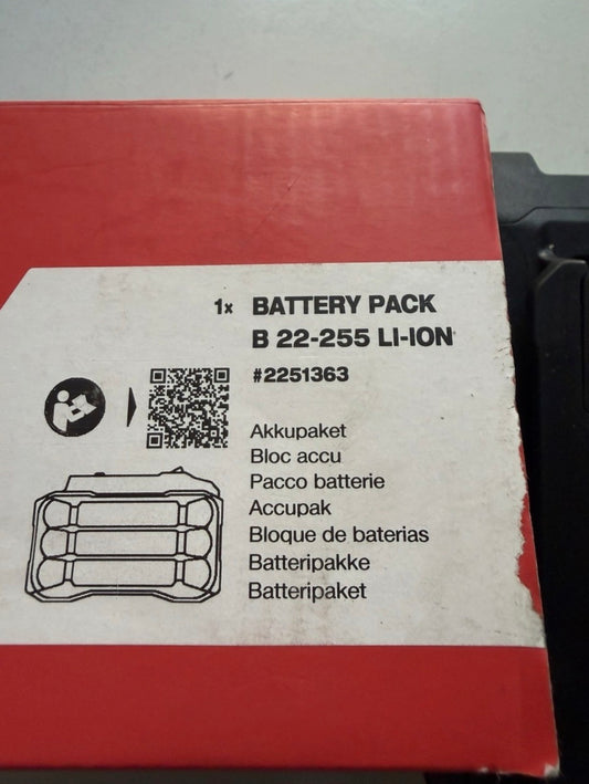 HILTI B22-255 NURON 22V 12Ah akkumulátor
