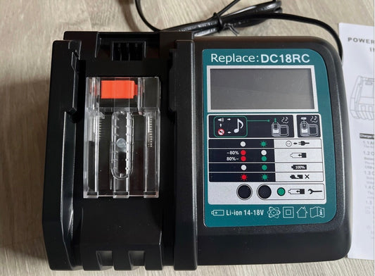 Makita DC18RC / DC18RD – 18V LXT gyorstöltők (BL1815–BL1830 és LXT400 kompatibilis)