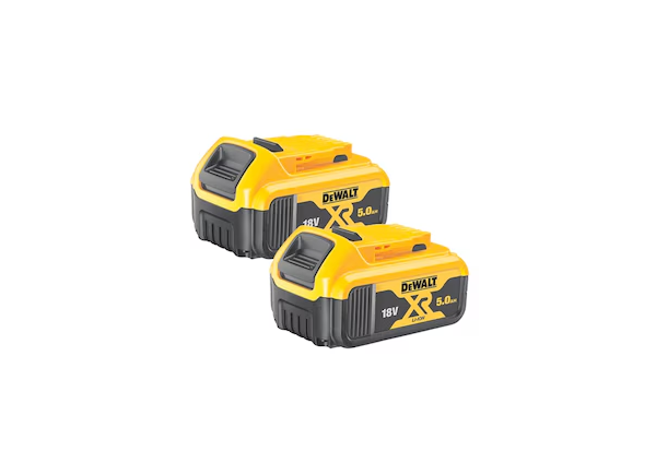 DeWalt DCB184P2 18 V XR Akkumulátor Indítókészlet – 2×5,0 Ah Akkumulátor + Gyorstöltő