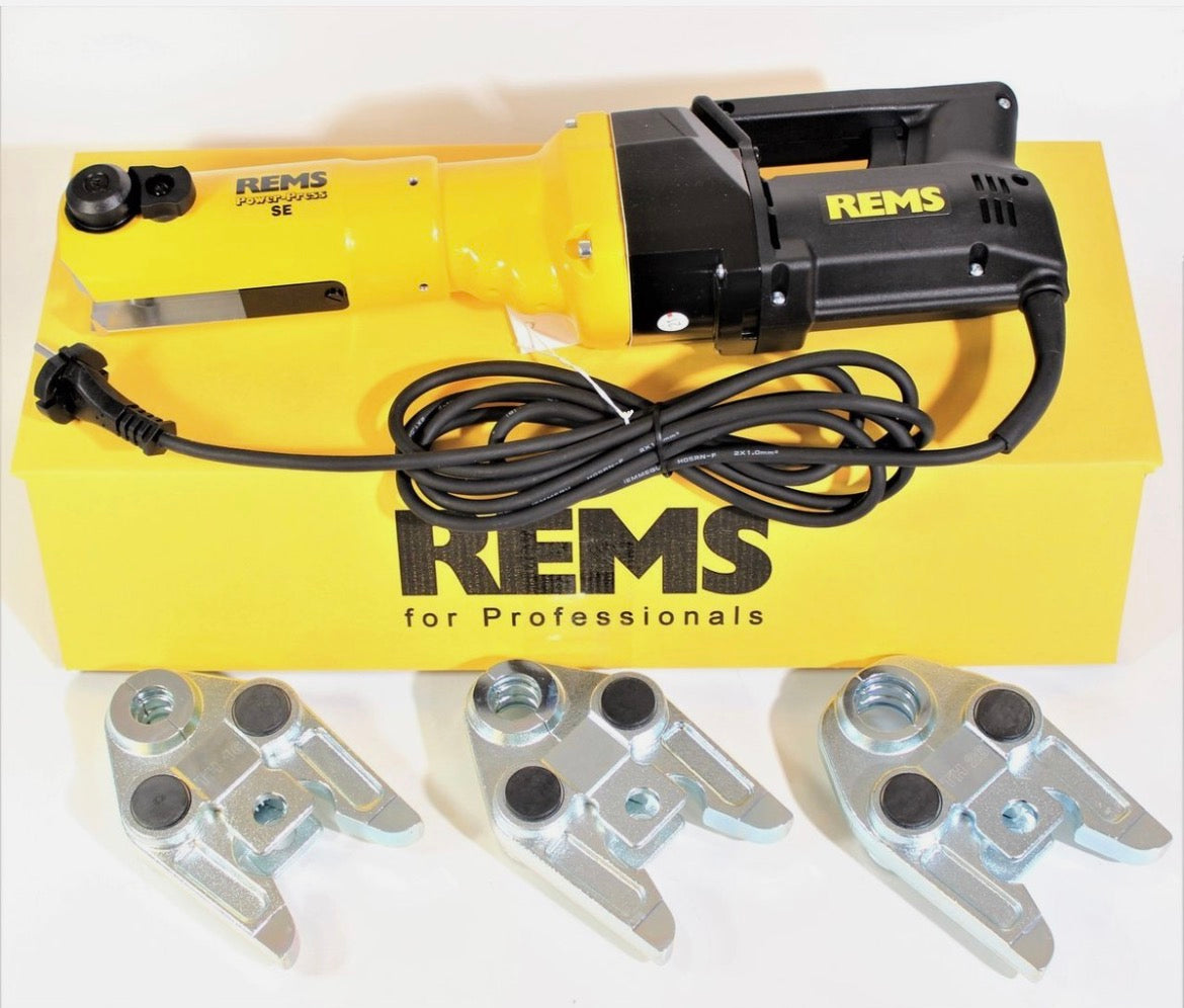 REMS Power-Press SE 577013 – Présgép + 3 préspofa TH 16/20/26