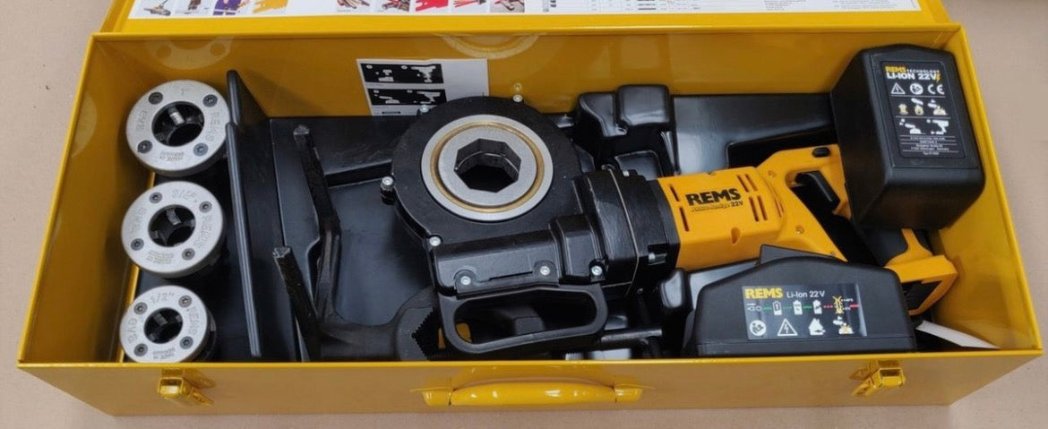 REMS Amigo 22 V No. 530015 – akkumulátoros menetvágó gép készlet