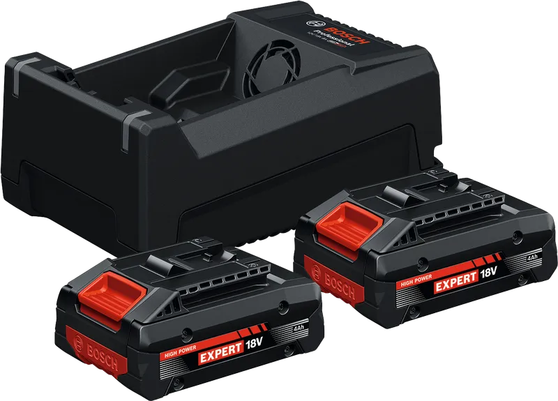 Bosch EXPERT Kezdőkészlet – 2× EXBA18V-40 Akkumulátor + GAL 12V/18V-80 Gyorstöltő