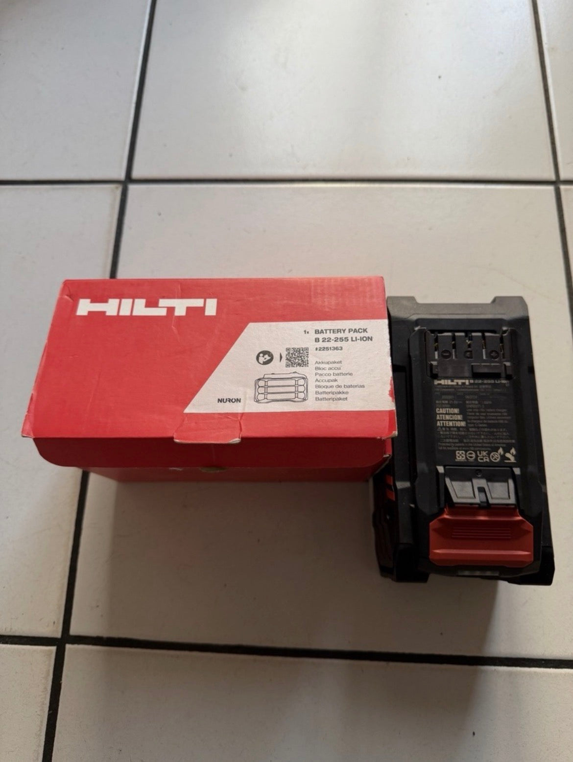 HILTI B22-255 NURON 22V 12Ah akkumulátor
