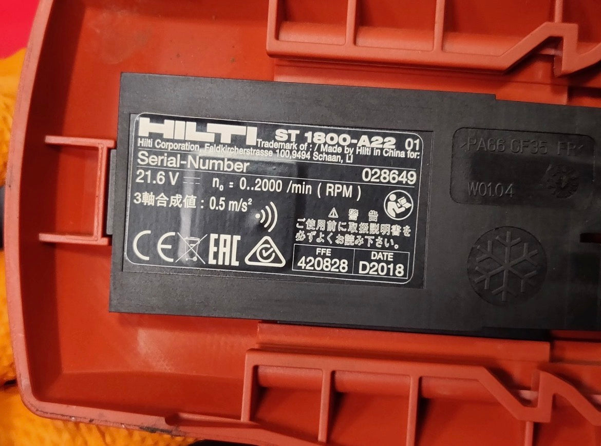 HILTI ST 1800-A22 – akkus fémszerkezet csavarhúzó