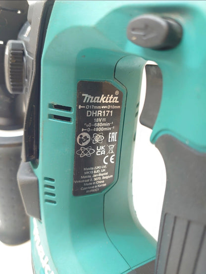 Makita DHR171 Akkumulátoros SDS-Plus Fúrókalapács – 18 V Brushless