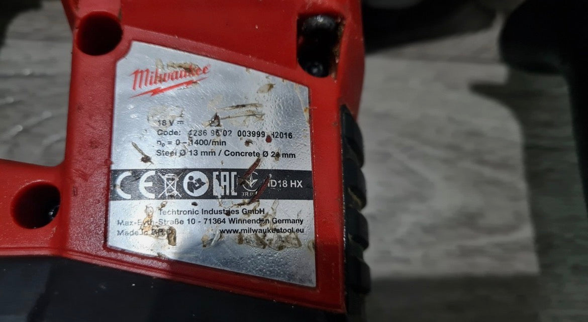 Milwaukee HD18 HX-0 – 18V M18 SDS-Plus fúró-vésőkalapács