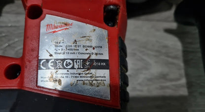 Milwaukee HD18 HX-0 – 18V M18 SDS-Plus fúró-vésőkalapács
