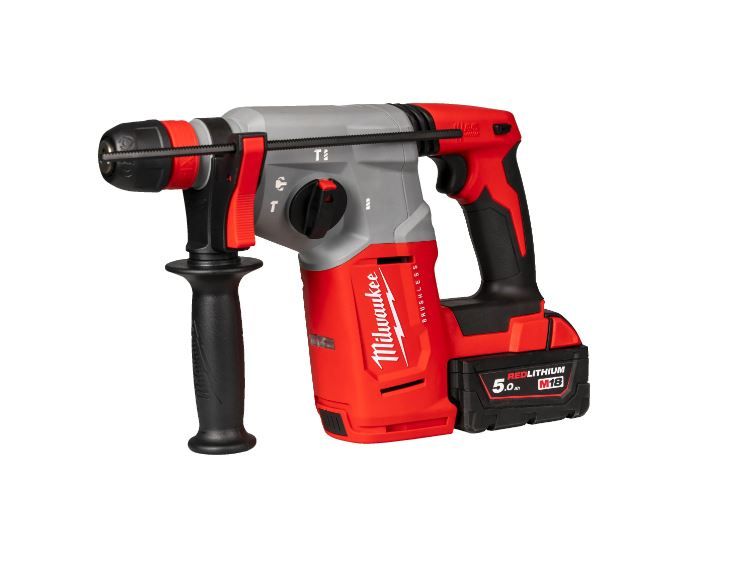 Milwaukee M18 BLHX-502X M18™ Szénkefe Nélküli SDS-Plus Fúrókalapács – 2×5,0 Ah Akkumulátorral, Töltővel és Kofferrel