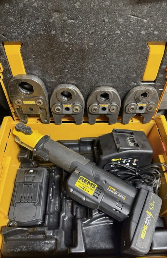 REMS Mini Press S 22V 15–35 mm pofás présszerszámkészlet (Mapress 6)