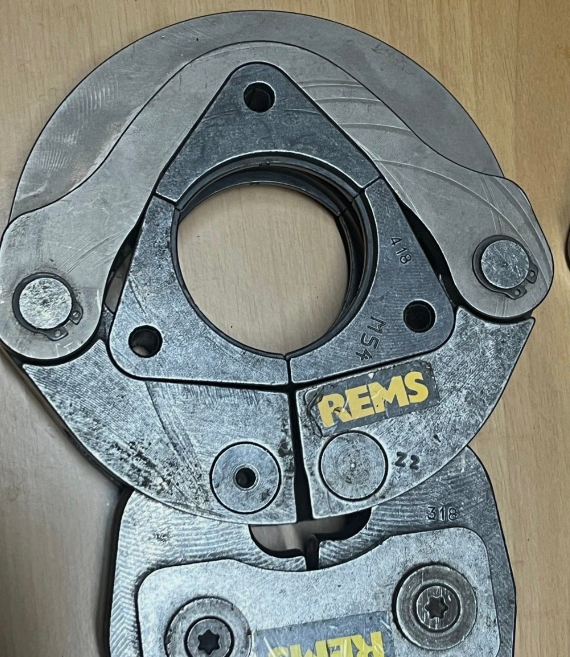 REMS M42 + M54 + Z2 – M-profilú krimpelőgyűrű / présgyűrű készlet (Akku-Press kompatibilis)