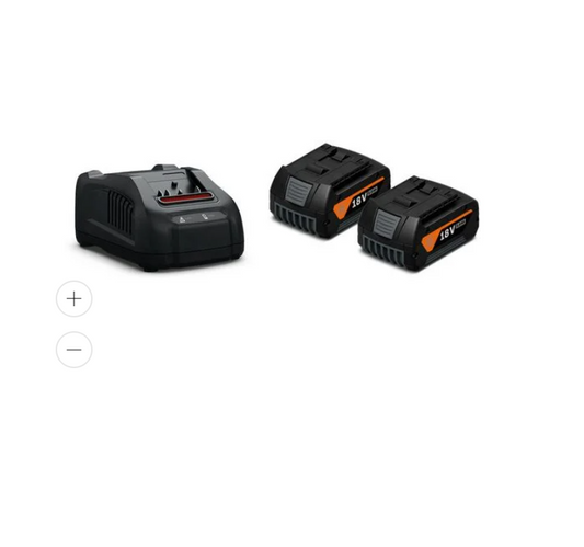 FEIN GBA 18 V 5.0 Ah AS Akkumulátor Indítókészlet – 2×5,0 Ah Li-ion Akkumulátor + GAL 1880 CV Gyorstöltő