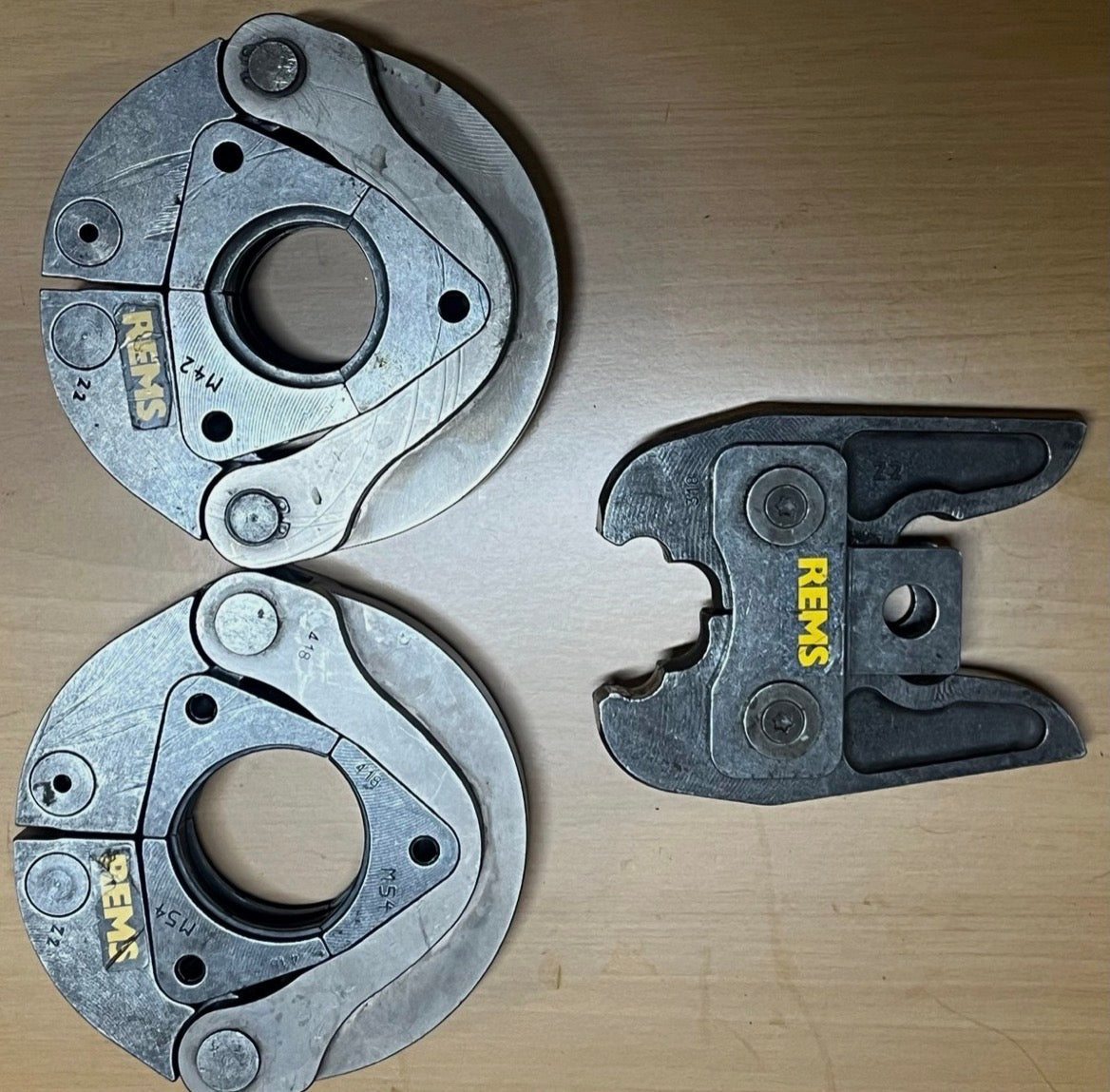 REMS M42 + M54 + Z2 – M-profilú krimpelőgyűrű / présgyűrű készlet (Akku-Press kompatibilis)
