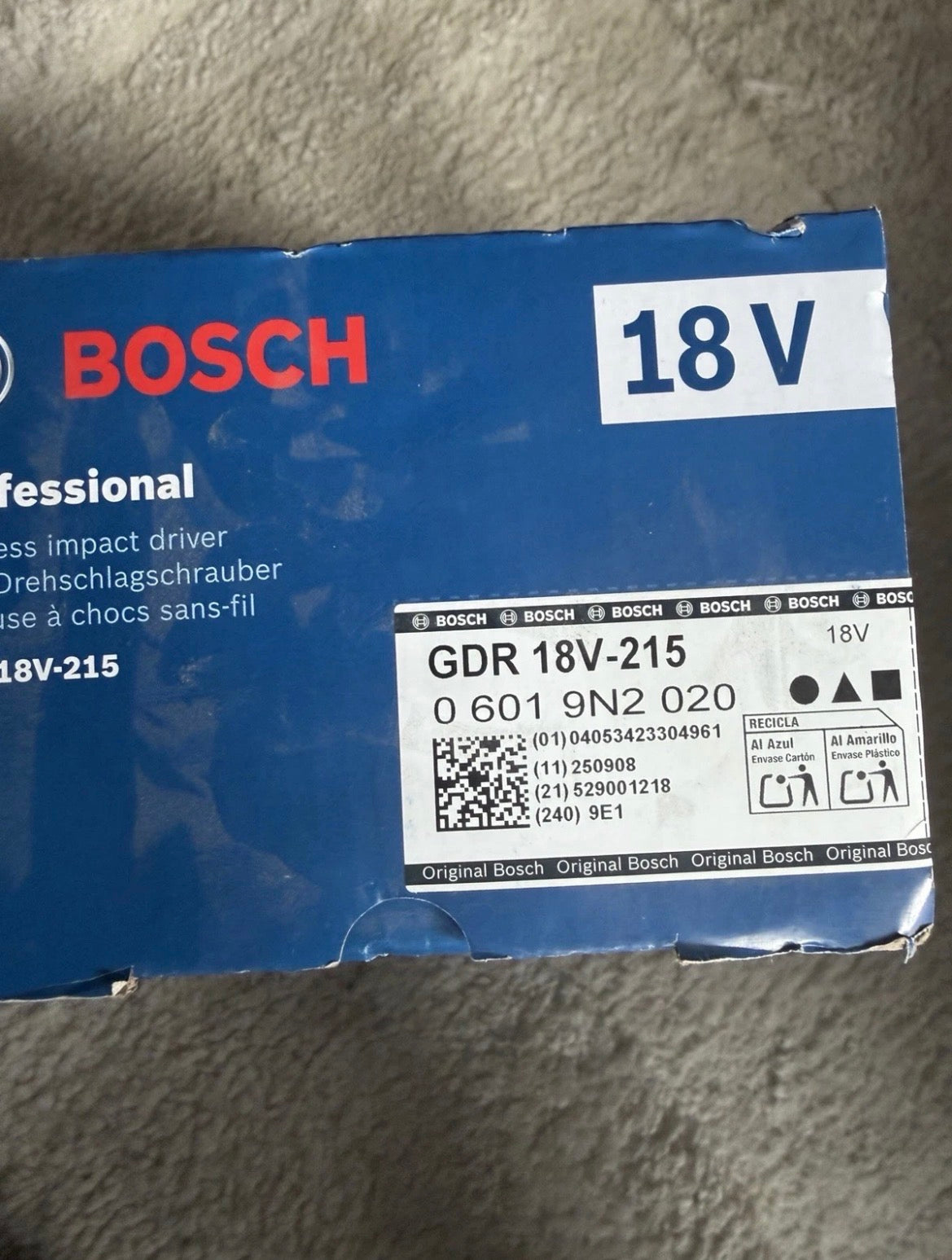 Bosch GDR 18V-215 – 18V XR szénkefe nélküli ütvecsavarozó