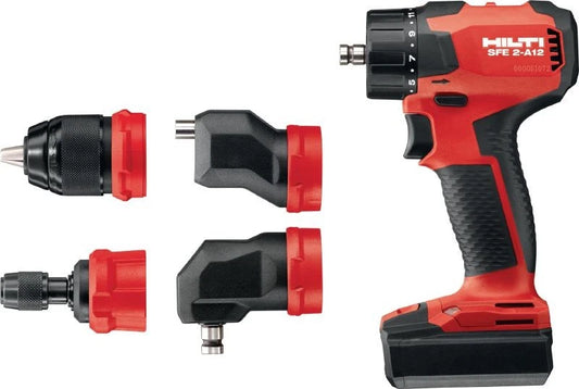 Hilti SFE 2-A12 Mehrfach-Bohrschrauber – 12 V, Kofferben, 2 Akkumulátorral és Töltővel