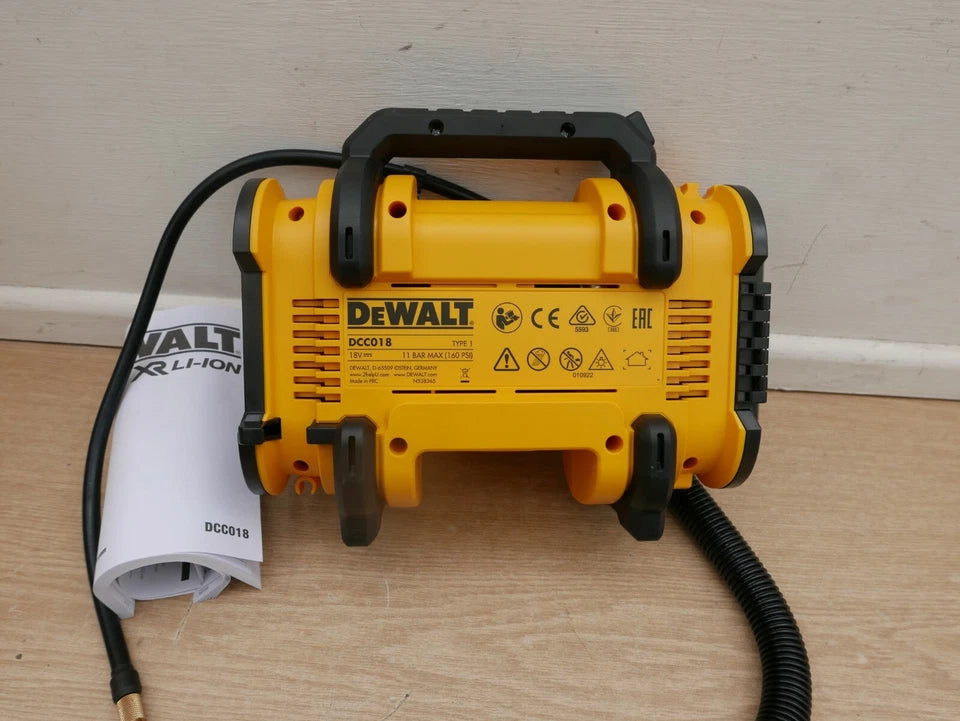 DeWalt DCC018 – 18V XR akkus kerékfelfújó / kompresszor